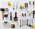 FRIMOONY Pegboard Hooks Assortment with Pegboard Bins, 140 Piece for Organizing Various Tools