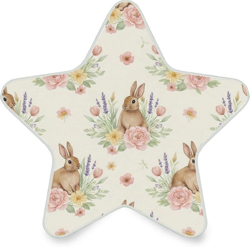 Burbuja Bunny Flower LED Night Light Plug into Wall 0.2W Star-Shaped Nightlight Dusk