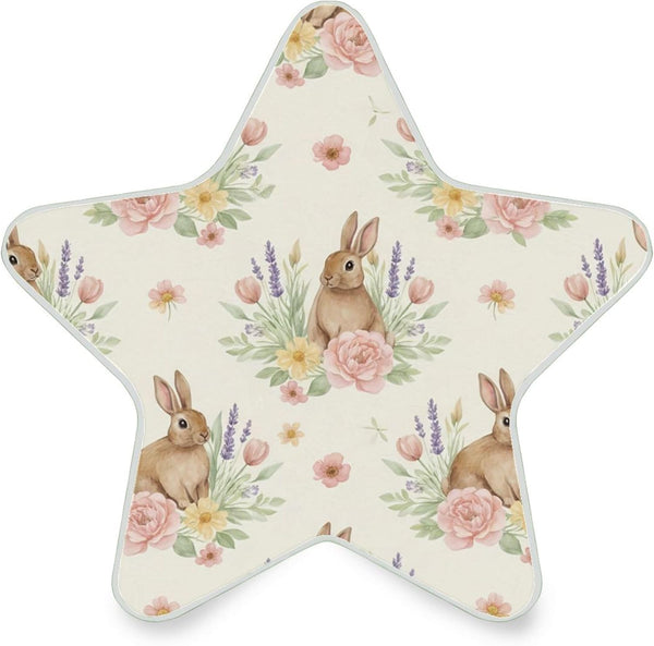 Burbuja Bunny Flower LED Night Light Plug into Wall 0.2W Star-Shaped Nightlight Dusk