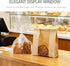 200 Pack 150 50 50 600 Paper Bread Bags Ste, Pcs Kraft Paper Bread Bags and Pcs Clear Bakery Bags Sourdough Bags