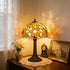 Style Table Lamp with Stained Glass Sunflowers Small Antique Desk Lamp 6