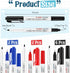 Janlaugh 10 Pack 0.5mm 1.0mm Alcohol Resistant Laboratory Markers, Black Dual Head Permanent Freezer Pens with Fine