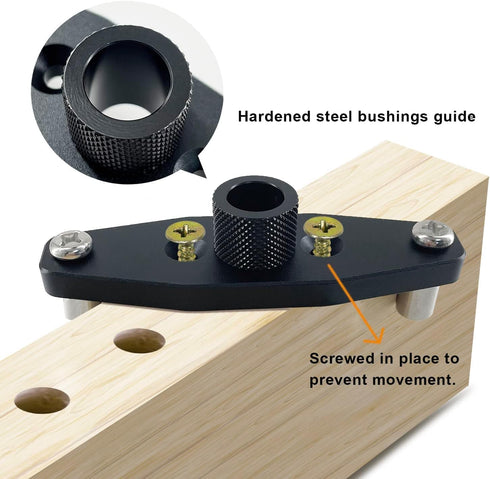 Dowel Jig Kit for Floating Shelf Bracket, Self Centering Doweling Guide for Hidden Shelf Brackets Woodworking