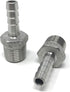 CONCORD 304 Stainless Steel 3/8" Barb Hose to 1/2" NPT Home Brew Fitting, 2 Pack