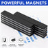MIKEDE Neodymium Magnets, 5 Pack Black Super Strong Waterproof Heavy Duty Magnets with Adhesive Backing - 60x10x3 mm