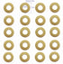 20 pcs EDC Pocket Knife Brass Washer Gasket for Cold Steel 26 SP, Pivot Pin Washers Meson Shim Gasket Replacement,Folding Knives Cushion Pad Ring Bearing, 0.5x11x5.2 mm