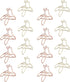 NUOBESTY Decorative File Folders, 20pcs Cute Paper Clips Metal Bee Shape Journaling Paper Clamp Binder Clips for Office