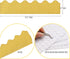 Bulletin Board Borders,50 Pieces Gold Bulletin Board Decorations for for Bulletin Board/Black Board Trim,Teacher/Student Use for Classroom/School Decoration,55.8 Feet.with Dot Clear Stickers by JYfeel