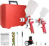 HVLP Air Gravity Spray Gun Set, 2 Pcs Sprayer Paint Gun Kit,