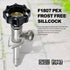 14 Inch 1/2" 3/4" Midline Valve Frost-Free Sillcock, Chrome-Plated Brass Body PEX Inlet x Hose Bib Outlet, Lead-Free