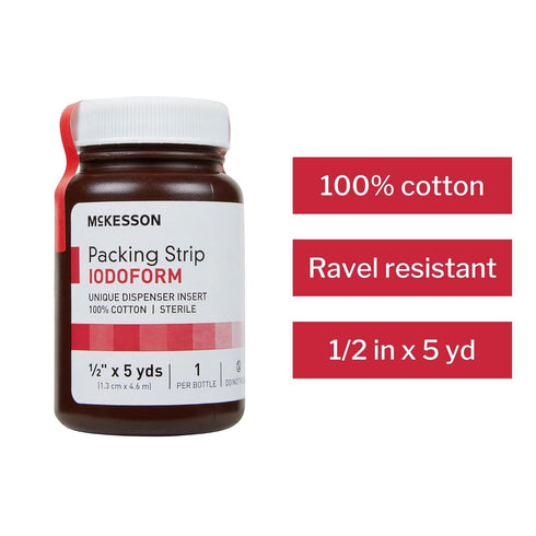 McKesson Packing Strip, Sterile, Iodoform (Medium, 1 Count)