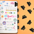 Outus 24 Pieces Monthly Adhesive Tabs for Planner, Designer Accessories Monthly Tabs Stickers for Notebook Planners
