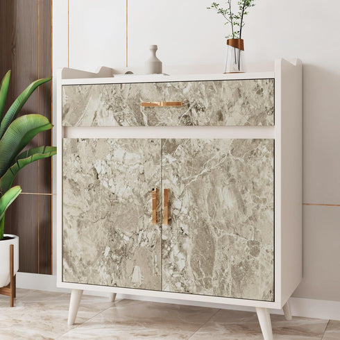 Light Brown Marble Contact Paper, Peel and Stick Removable Waterproof Wallpaper for Kitchen Bathroom Countertops
