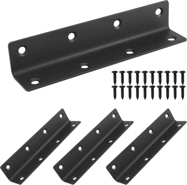 L Bracket, Heavy Duty Corner Brace, 4 Pack 5.51" Metal Shelf Bracket