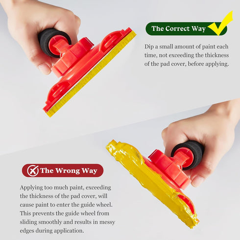 360 10 Lines,7 Inch Set Paint Edger Tool - Rotation Handle for High Ceilings & Corners, PCS Paint Edger Kit