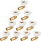 WHK 10 PACK PEX 1/2 Inch Fittings, 1/2 Female NPT Swivel Elbow Crimp Adapters, Brass RV Pex Fittings