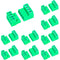 10 Set 5.08mm 4 Pin Male & Female Phoenix Type Connector, No Soldering Green PCB Screw Terminal Block