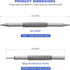Spring Loaded Nail Set Tools, 2-PCS Dual Head Hinge Pin Punch & Hammerless Nail Setter, Super Strong Door Pin Tool