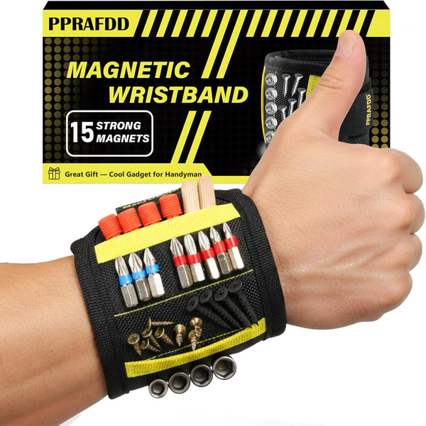 PPRAFDD Magnetic Wristband for Holding Screws, Drill Bits, Nails, Valentine's Day, Father's Day