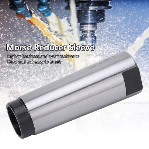 Jeanoko Middle Morse Taper Drill Sleeve, High Speed Steel MT4 to MT3 Reducer for Lathe Milling