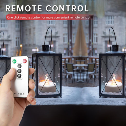 Mookray 5Pack 400 Flameless LED Tea Light Candles with Remote Control, Realistic and Bright Flickering Long Lasting