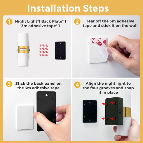 1PACK L LOHAS LED Motion Sensor Night Light, Rechargeable Battery Night Light, Cordless LED Wall Lights,Adjustment