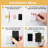 1PACK L LOHAS LED Motion Sensor Night Light, Rechargeable Battery Night Light, Cordless LED Wall Lights,Adjustment