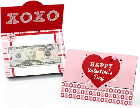 Big Dot of Happiness Conversation Hearts - Valentine's Day Money and Gift