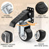 SOLEJAZZ Workbench Caster Kit, 880 LBS Capacity, 3" Heavy Duty Retractable Caster, All Steel Construction, 4 Casters