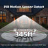 120 3 IP65 4Packs, HMCITY Solar Lights Outdoor LED Lighting Modes,Motion Sensor Wall Lights, Waterproof Solar Powered