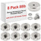 MorningRo 8 Pack Strong Neodymium Round Threaded Magnet with D1/4''-20 Female Thread, 88lb