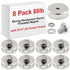 MorningRo 8 Pack Strong Neodymium Round Threaded Magnet with D1/4''-20 Female Thread, 88lb