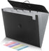 SKYDUE Expanding File Folder, 7 Pockets Accordion Organizer for Documents, Letter Size Filing Folder, Black