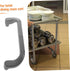 16.53X4.72X3.93In Utility Cart Handle Replacement for Dining Truck Push Handle Trolley Cart Grey Ergonomic Grip Durable