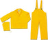 MCR Safety FR2003X3 Classic PVC/Polyester 3-Piece Flame Resistant Rainsuit with Attached Hood