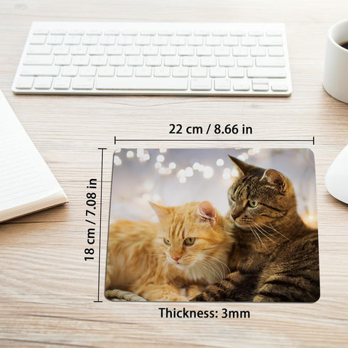 OKBA 40 3mm 22x18x0.3CM PCS White Mouse Pad Thick for Heat Press Printing,Bulk Mousepad Blanks for Heat Transfer Crafts