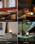 4" 2 Pack, LED Mini Cordless Table Lamp Outdoor Waterproof Lamp, Rechargeable Battery Operated Lamp, Portable Touch