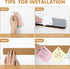 Felt Pin Board Bar Strips Bulletin Board for Bedrooms Offices Home Wall Decoration, Notice Board Self Adhesive Cork Board with 35 Push Pins for Paste Notes, Photos, Schedules by Arlasuo