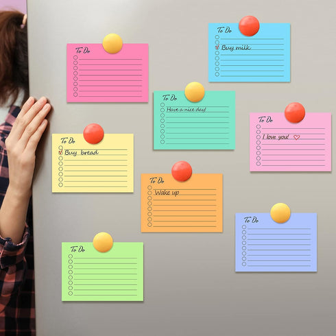 Pajean 9 Pcs/450 Sheet To Do List Sticky Note 3x4 Inch Self Stick Pads with Line for Office, School, Home Reminder