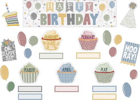 Teacher Created Resources Happy Birthday Mini Bulletin Board Classroom Cottage (TCR7176)