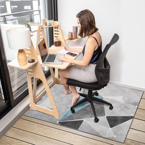 Office Chair Mat for Hardwood Floor, 36"x48" Anti-Slip Rug for Office Chair, Rolling Desk Mat for Laminate Tile Floor