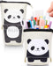 Sooez Cute Panda Standing Pencil Case, Durable Pop Up Telescopic Holder, Spacious Portable Pouch for School Office