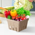 Naqqios 30pcs Produce Baskets Farmers Market - Thick Fruit Containers | Stackable Pulp Fiber Berry Basket