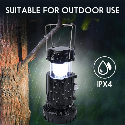 2024 Upgrade Solar Powered Camping Lantern with Fan - Stay Cool and Well-Lit During Outdoor Adventures with This
