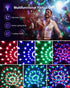 Luditek Sound Activated Party Lights with Remote DJ Lighting, Disco Ball Strobe Stage Light for Home Room Dance Parties