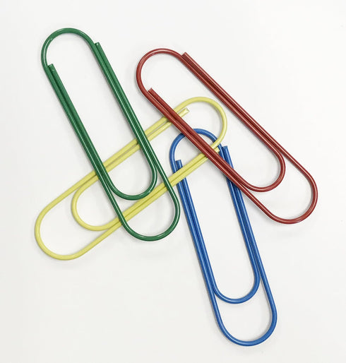 Tabbies 100 Assorted Superclip Tub - Clips Holds up to 100 Sheets of Paper, Lays Flat (72005)