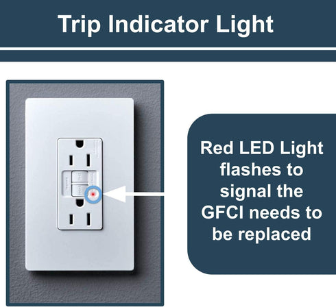 Legrand radiant 1597LACCD12 15 Amp GFCI Self Test Duplex Outlet - Light Almond (1 Count)