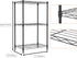 3 Closet 11.8" 17.7" 28.8" M MZG Tiers Shelf Metal Storage Shelves Wire Rack Organizers with Wheel for Garage Kitchen