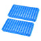 YOKIVE 2Pcs Tube Rack Holder, Double Panel Polypropylene | Great for 0.2ml, 0.5ml, 1.5ml, 2ml Lab Test Tube (Blue,