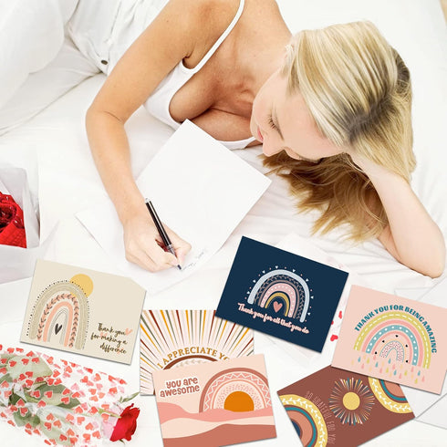 GOGOBAY 24 You Are Awesome Cards with Envelopes-I Appreciate You,You Are Awesome,Thank You for Making a Difference